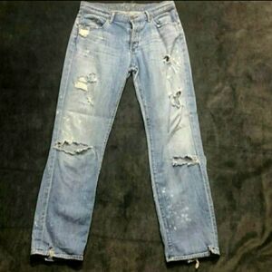 Goldsign boyfriend distressed jeans